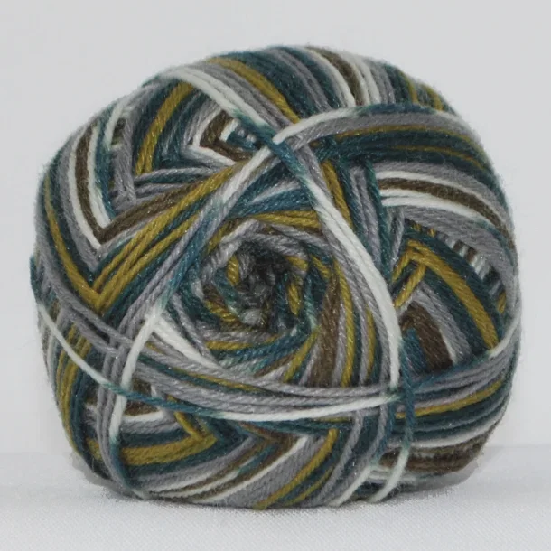Aloe Sockwool Print-, 10 nystan a100 g./fp.