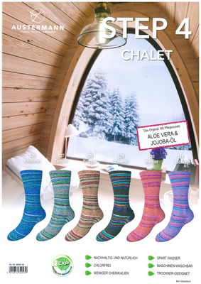 Step 4-Chalet,  6 färger á 1,0 kg.