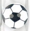 Plastknapp "Fotboll"-147,  15 mm, 25 st/fp.