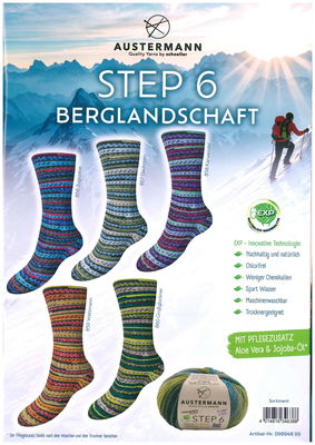 Step 6-Berglandschft,  5 färger á 1,5 kg.