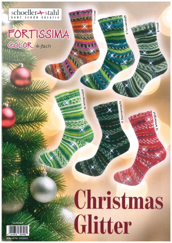 Fortissima Color "Christmas Glitter"  4-fach,  6 färger á 1,0 kg.