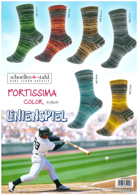 Fortissima Color "Linienspiel"  4-fach,  6 färger á 1,0 kg.