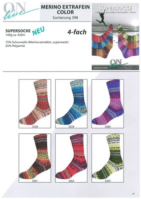 Merino Extrafein Color-398 (4-fach)   6 x 1 kg