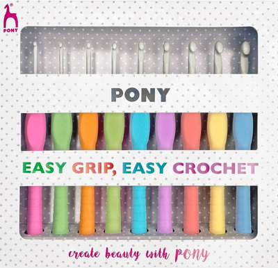 Virknålsset "Easy Grip" 9 st, 2,0-6,0.