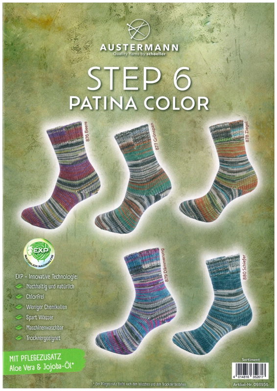 Step 6-Patina Color,  5 färger á 1,5 kg.