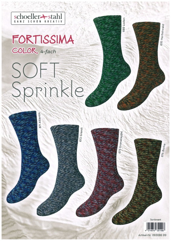 Fortissima Color "Soft Sprinkle"  4-fach,  6 färger á 1,0 kg.