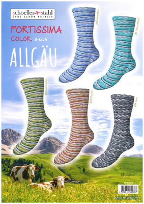 Fortissima Color "Allgäu"  6-fach,  5 färger á 1,5 kg.