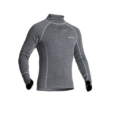 Halvarssons Tröja Wool Polo Grå 2XL