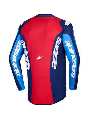 JERSEY FLUID GRID BLUE/RED 2X