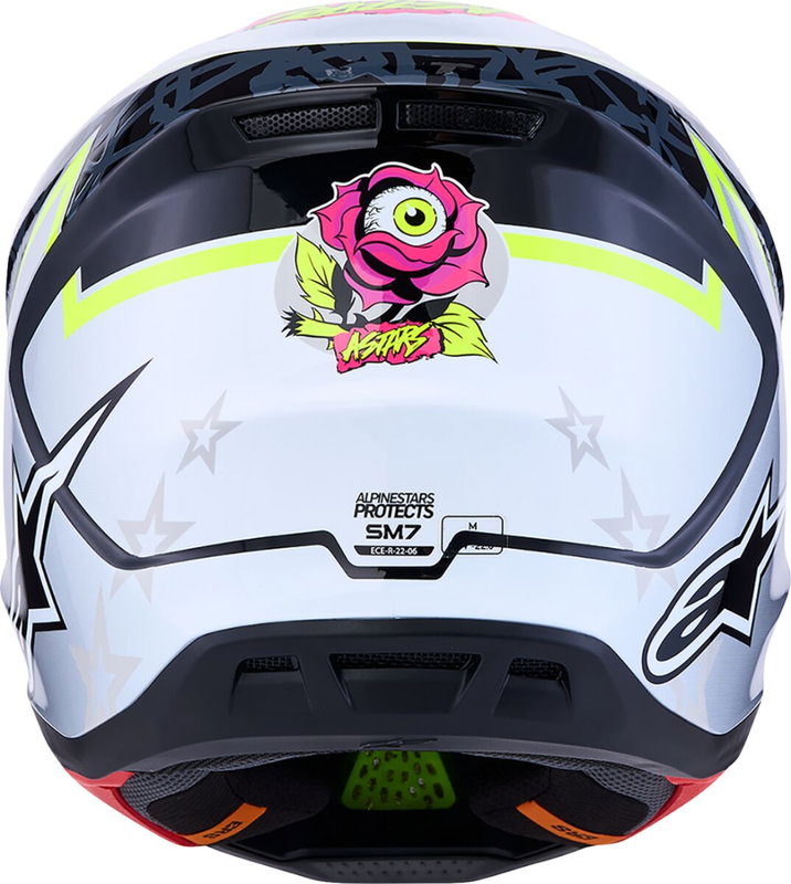 HELMET SM7 BLASTER BLK/GRY/YLW