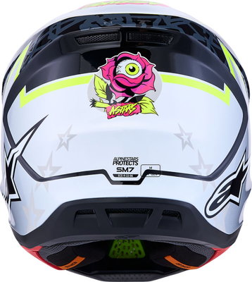 HELMET SM7 BLASTER BLK/GRY/YLW