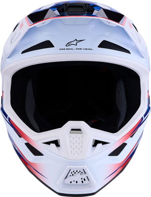 HELMET SM7 BLASTER WHT/BLU/RED