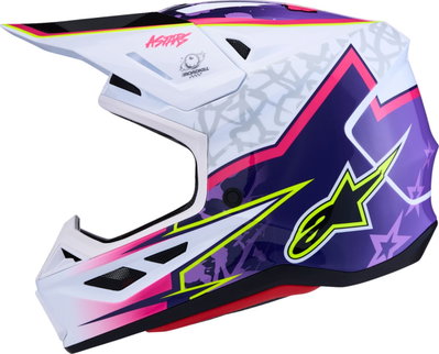 HELMET SM7 BLASTER PUR/PNK/WHT