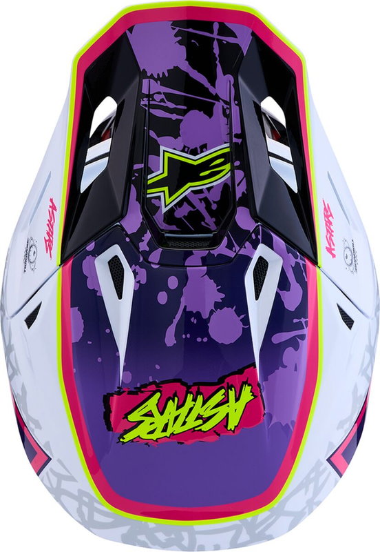 HELMET SM7 BLASTER PUR/PNK/WHT