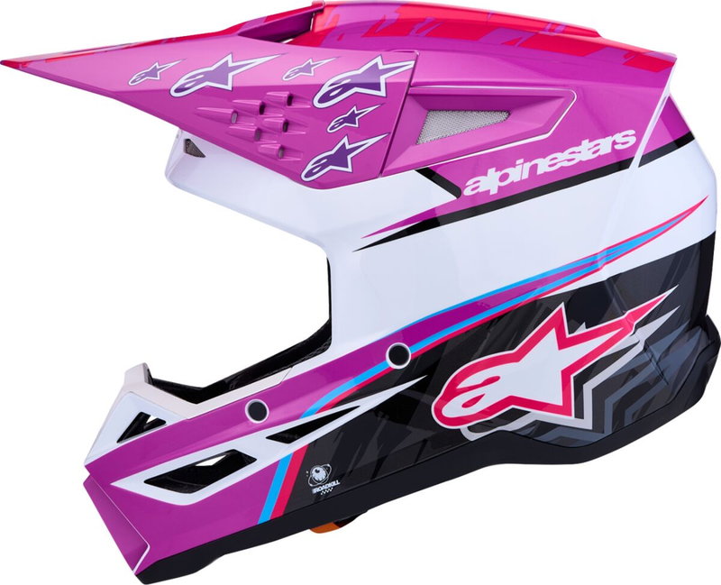 HELMET SM3 FALCON PUR/WHT/PNK