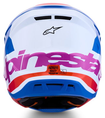 HELMET SM7 CORE WHT/BLU/PNK XL