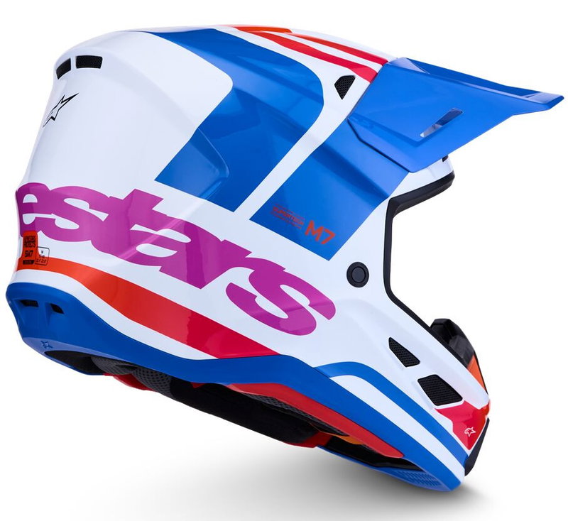 HELMET SM7 CORE WHT/BLU/PNK 2X