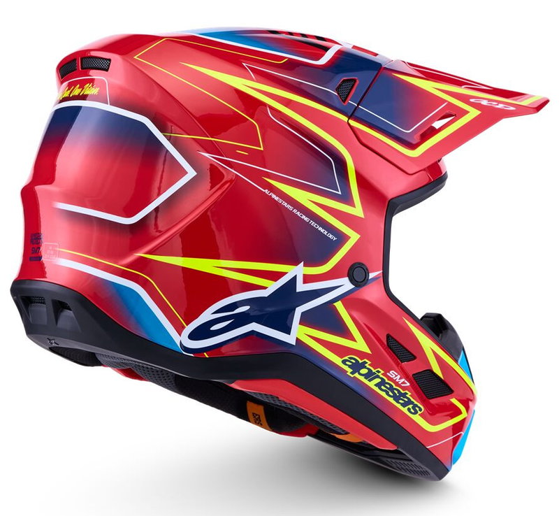 HELMET SM7 CAST RED/YLW/BLU S