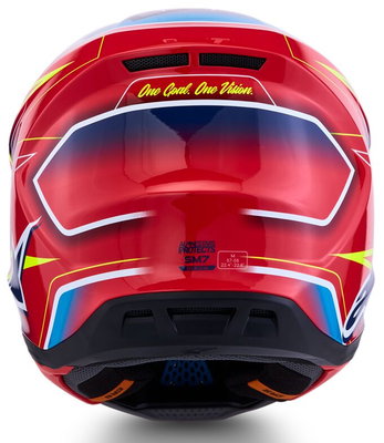 HELMET SM7 CAST RED/YLW/BLU M