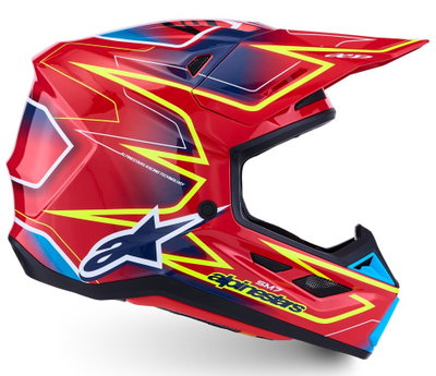 HELMET SM7 CAST RED/YLW/BLU L