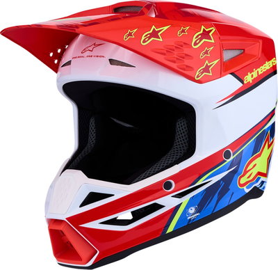 HELMET YTH SM3 FALCON RD/WH/BL