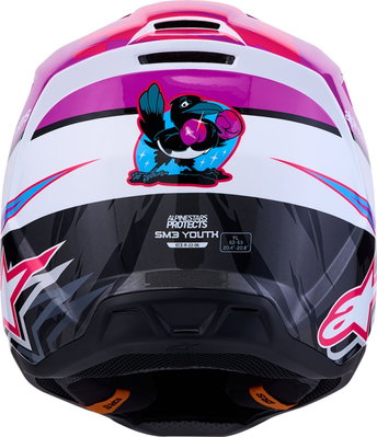 HELMET YTH SM3 FALCON PU/WH/PK