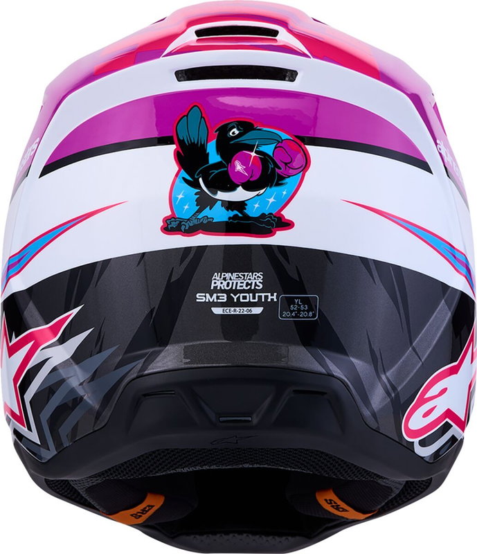 HELMET YTH SM3 FALCON PU/WH/PK