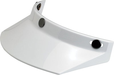 VISOR MOTO 3-SNAP WHITE