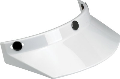 VISOR MOTO 3-SNAP WHITE