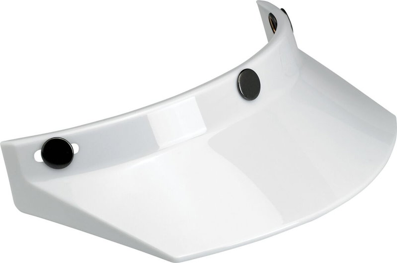 VISOR MOTO 3-SNAP WHITE