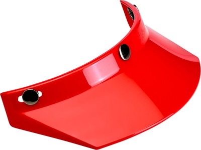 VISOR MOTO 3-SNAP RED