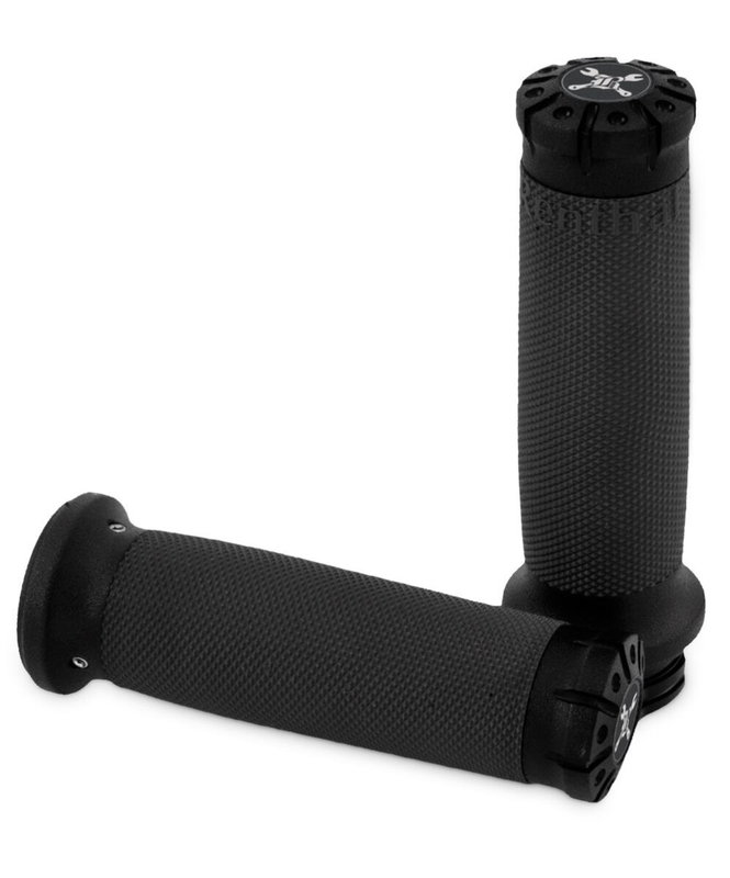 GRIP SET BURLY HAWK DUAL CABLE