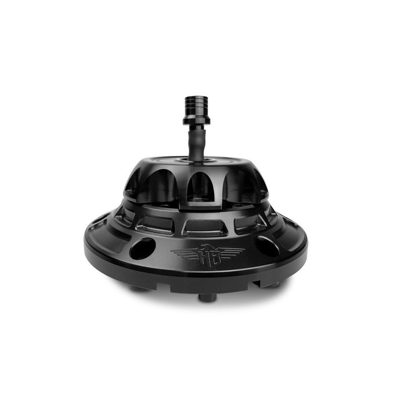 GAS CAP - FLT 24-UP - BLACK/BL