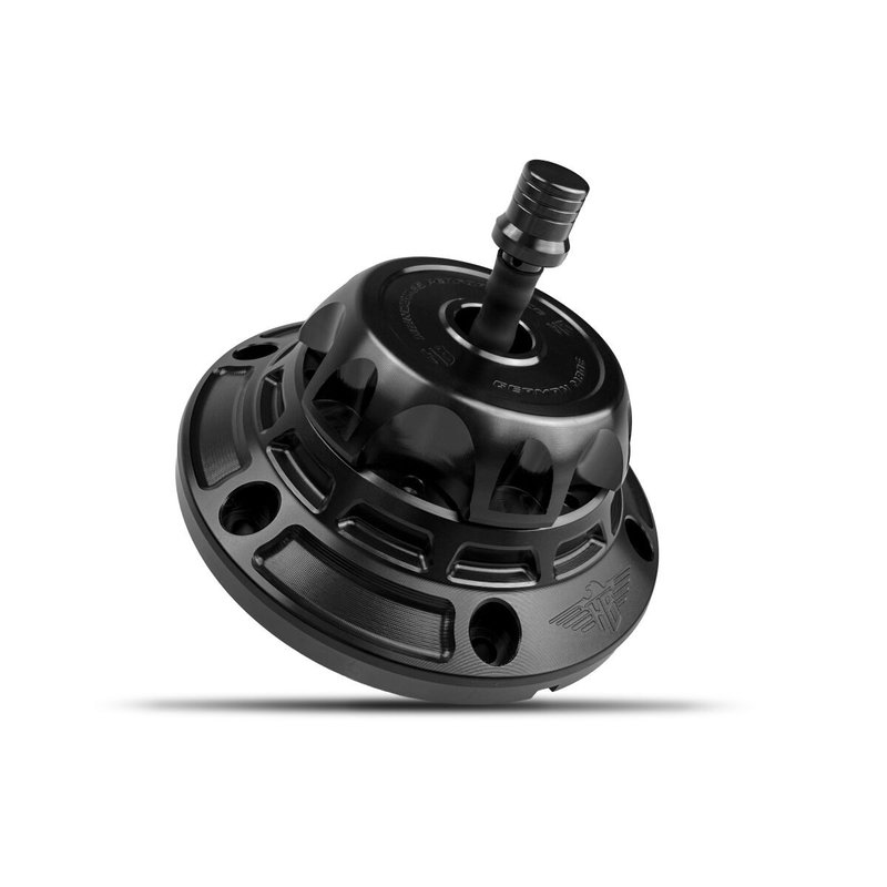GAS CAP - FLT 24-UP - BLACK/BL