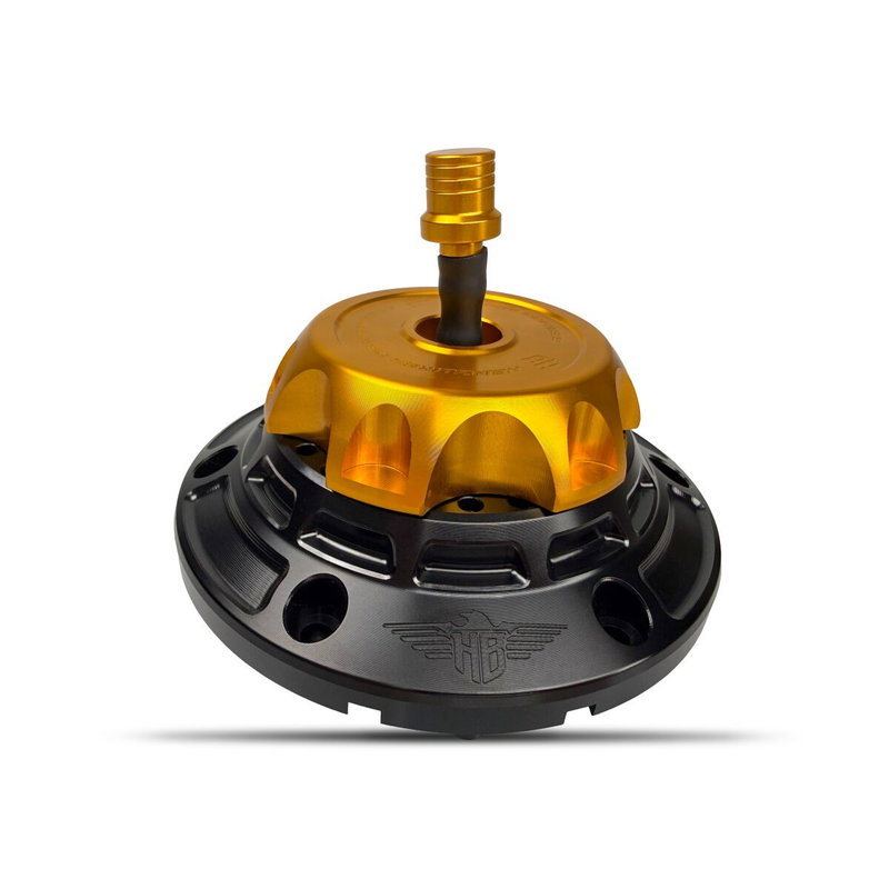 GAS CAP - FLT 24-UP - BLACK/GO