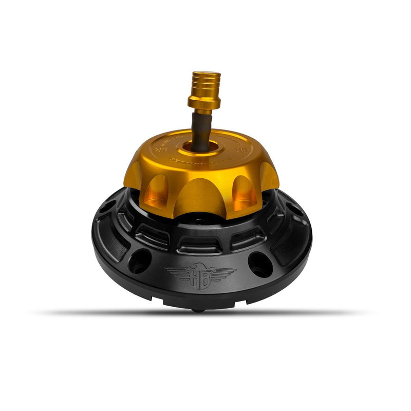 GAS CAP - FLT 24-UP - BLACK/GO