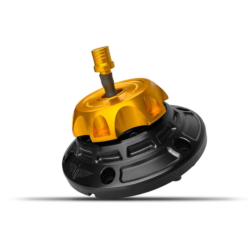 GAS CAP - FLT 24-UP - BLACK/GO