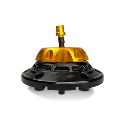 GAS CAP - FLT 24-UP - BLACK/GO