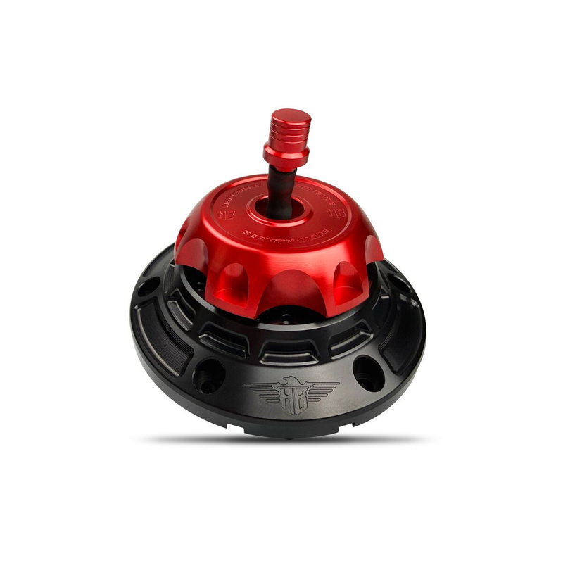 GAS CAP - FLT 24-UP - BLACK/RE