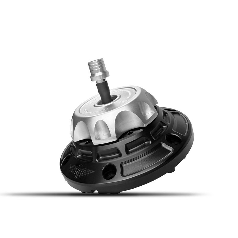 GAS CAP - FLT 24-UP - BLACK/SI
