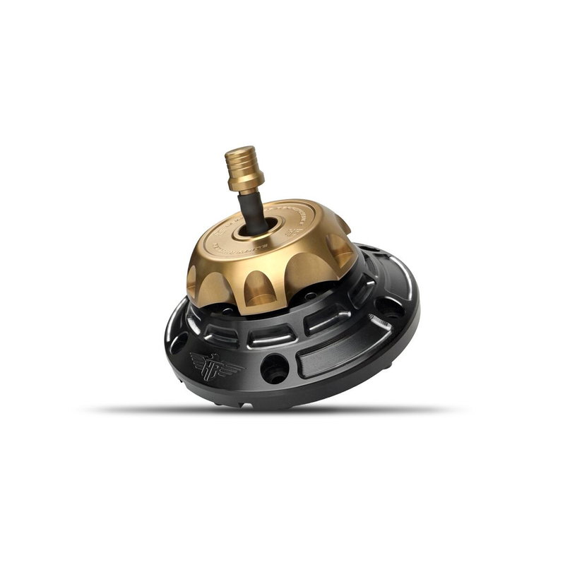 GAS CAP - FLT 24-UP - BLACK/BR