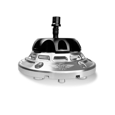 GAS CAP - FLT 24-UP - SILVER/B