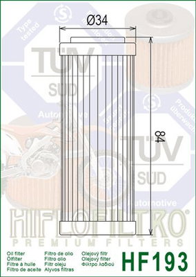FILTER OIL HF193