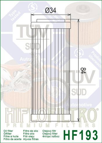 FILTER OIL HF193