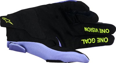 GLOVES RADAR PURPLE/YELLOW S