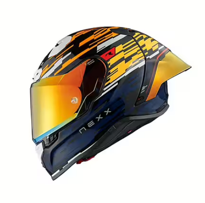 X.R3R GLITCH RACER ORANGE/BLÅ 2XS