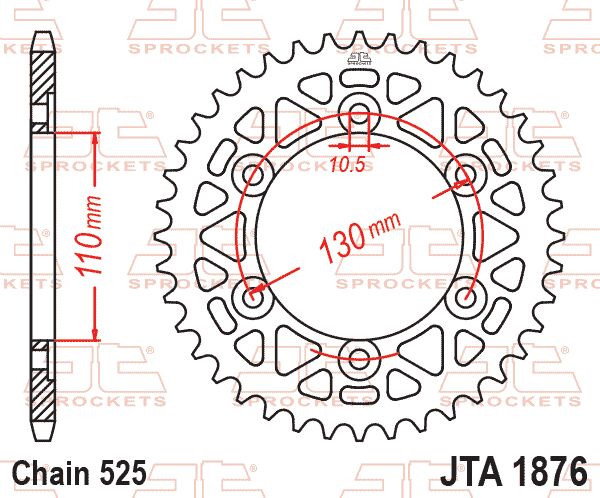 SPROCKET RL 43T BLK