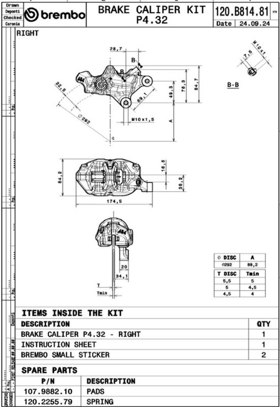 CALIPERS CUSTOM .484 LOGOPURO