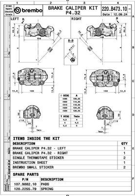 CALIPERS UPGRADE P.484 CAFÈ RA