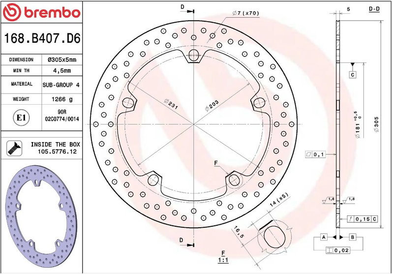 BRAKE DISC FIX FR